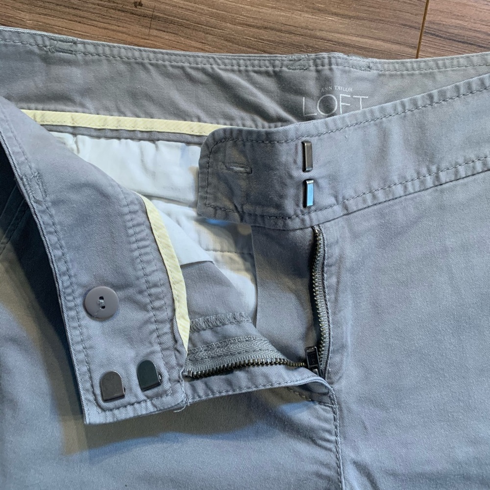 Mid-Calf Grey Pants